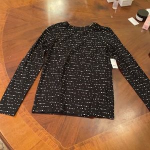 Lord & Taylor black white  long sleeve NWT s/p